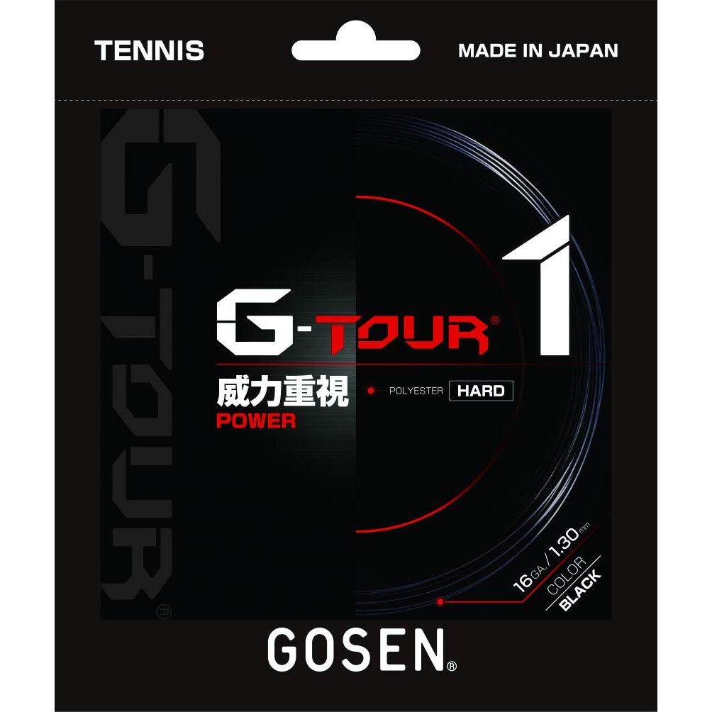Gosen (GOSEN) Tennis String G-TOUR ONE 16 Black TSGT10BK