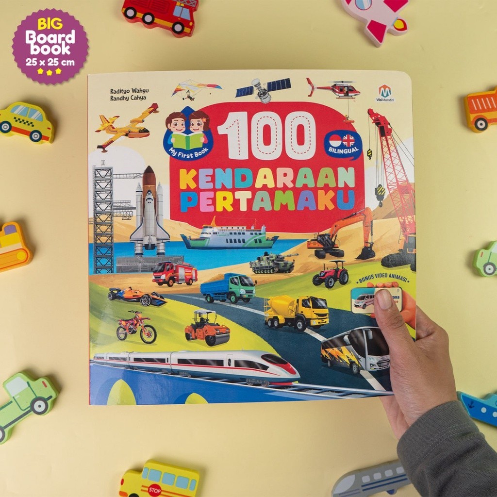 My First 100 Vehicle Childrens Book Boardbook Learning to Recognize Vehicles for Children Aged 1+ - 