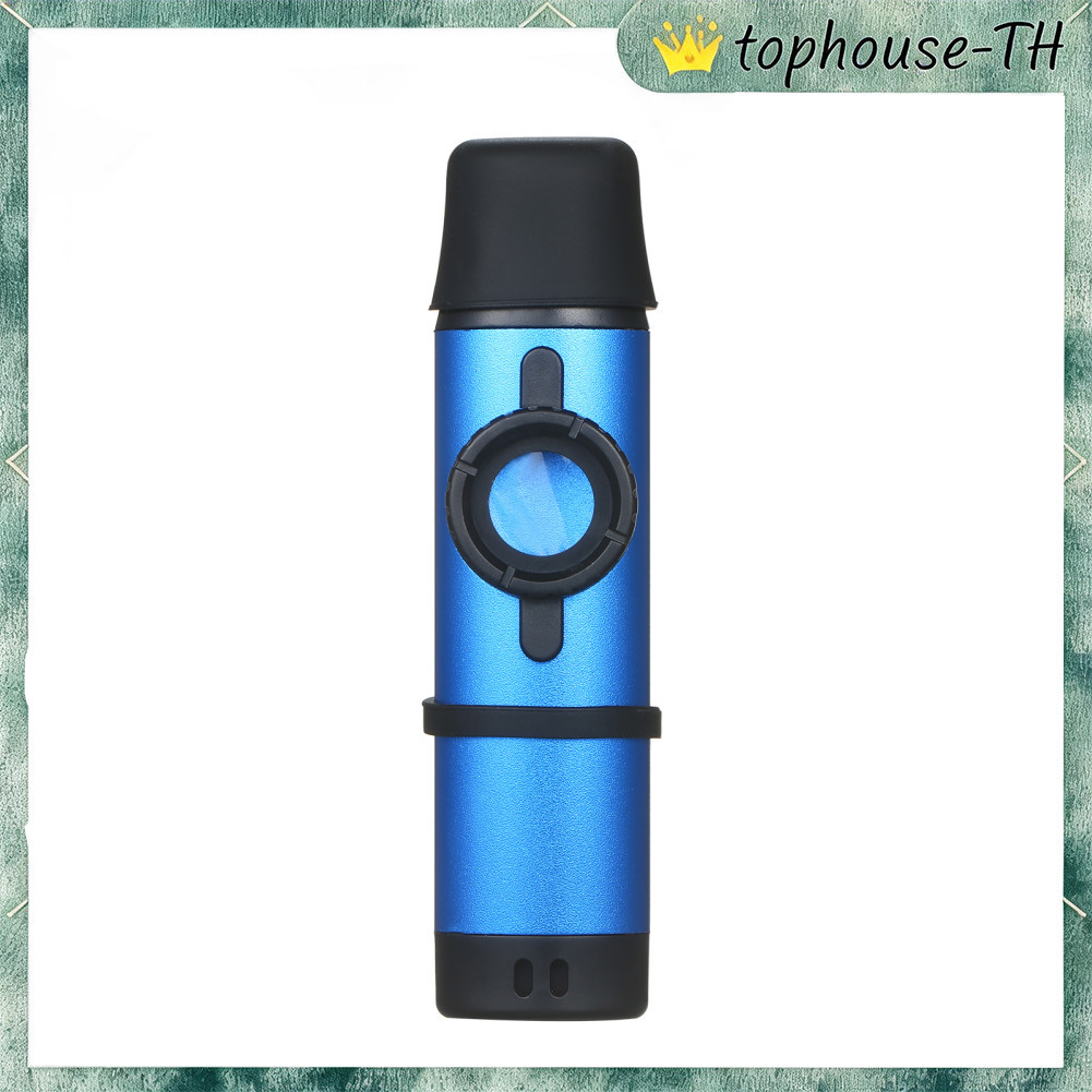 tophouse-TH Aluminium Alloy Kazoo SIUKE เครื่องลมไม้ดนตรีสำหรับผู้เริ่มต้น Black kazoo