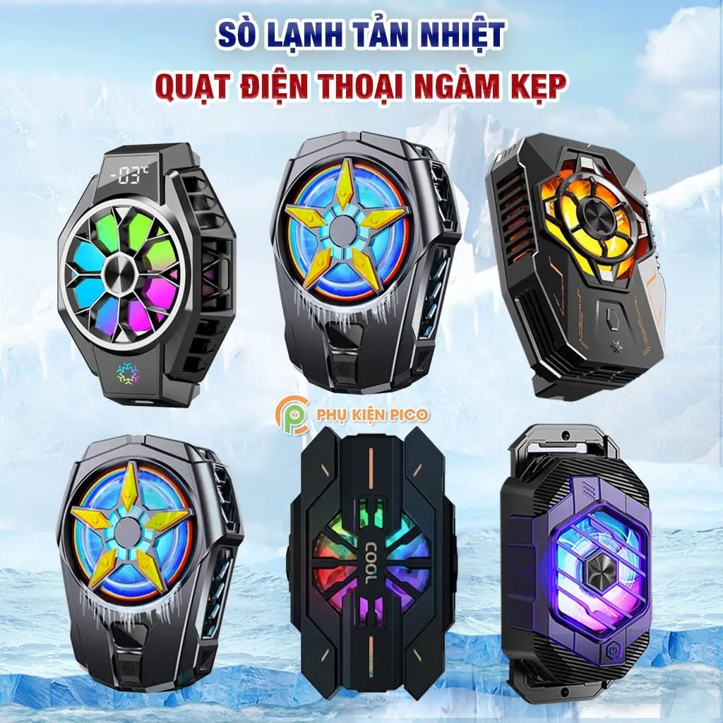 พัดลมระบายความร้อนโทรศัพท์พร้อมคลิประบายความร้อน SL09/GT30/J42/X9 ระบายความร้อนอย่างรวดเร็ว - อุปกรณ