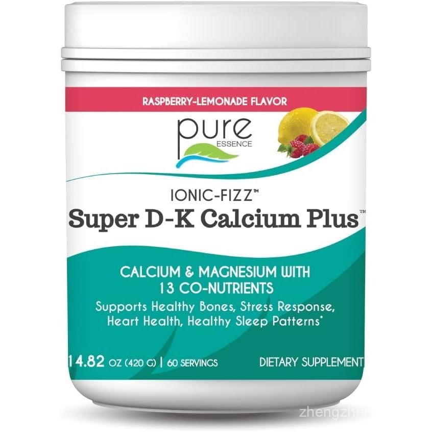 Ionic Fizz er DK Calcium Plus by Essence พร้อมแมกนีเซียมพิเศษ D3 K2 สําหรับ Strong Bs และพอร์ตความเค
