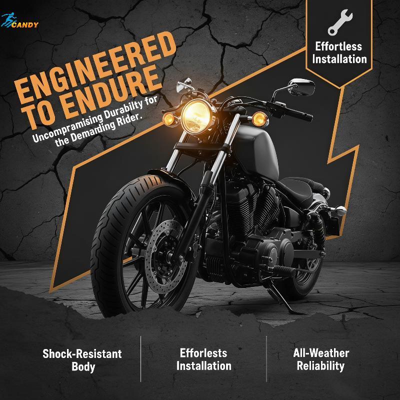 NDY Universal 12V ไฟเลี้ยวรถจักรยานยนต์ 10 มม.ไฟสีเหลืองอําพันสําหรับสกู๊ตเตอร์ Cafe Racer ATV UTV N