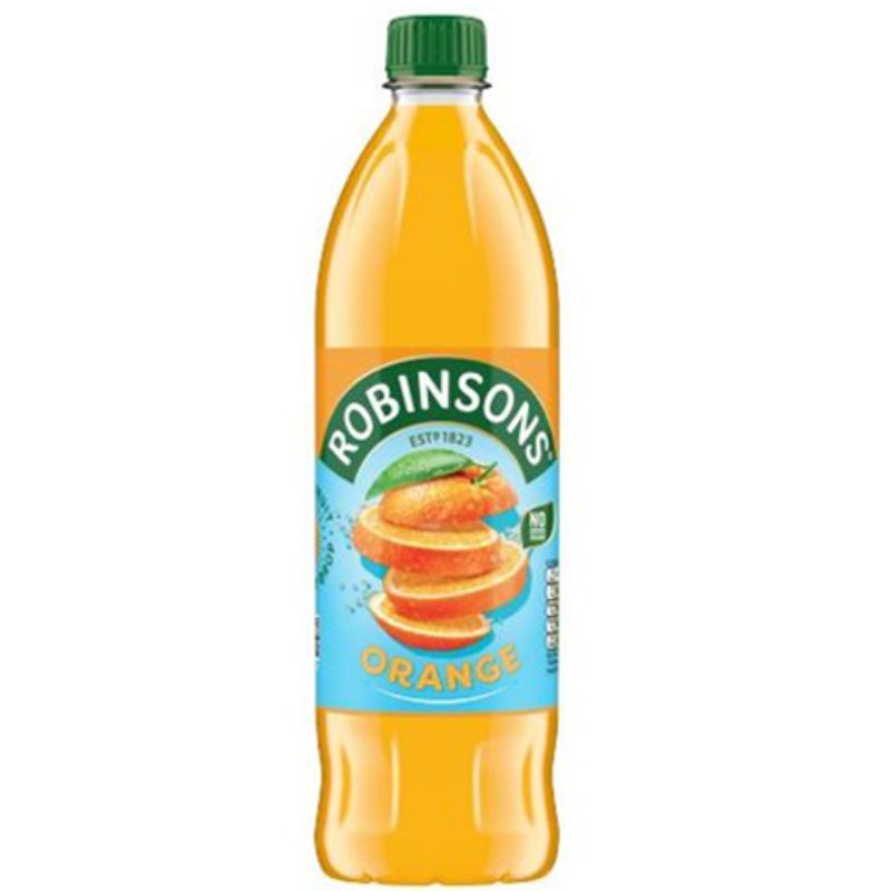 โรบินสันน้ำส้มเข้มข้นไม่มีน้ำตาล 1ลิตร Robinsons Orange Juice No Sugar 1ltr.