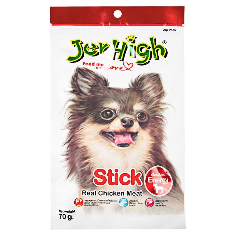 เจอร์ไฮขนมสุนัขสติ๊ก 60กรัม Jerhigh Stick Dog Snack 60g.