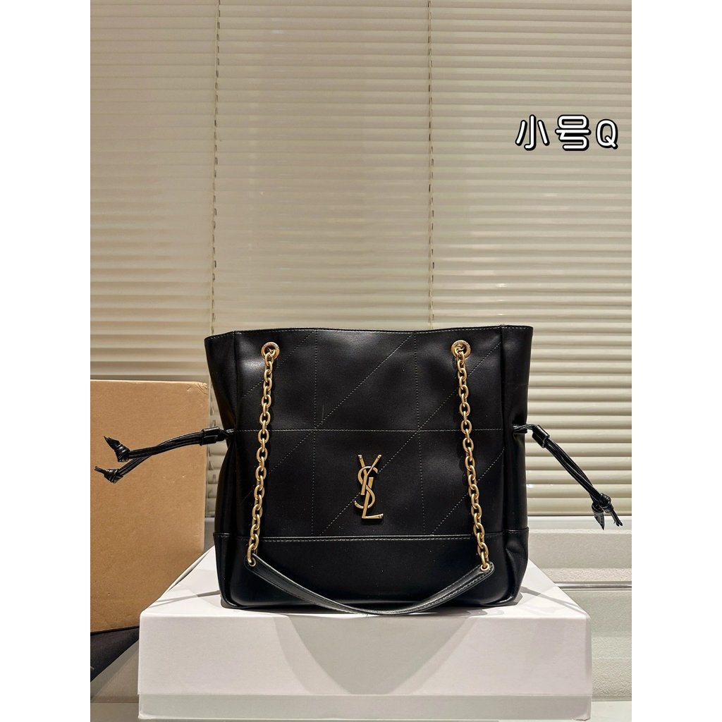 YSL Jamie Shopping เซ็ตสุดคุ้ม กระเป๋าโท้ต t腋下包 กระเป๋าถือ กระเป๋าสะพายไหล่ ทรงโท้ท ทรงบัคเก็ต杨树林 กร
