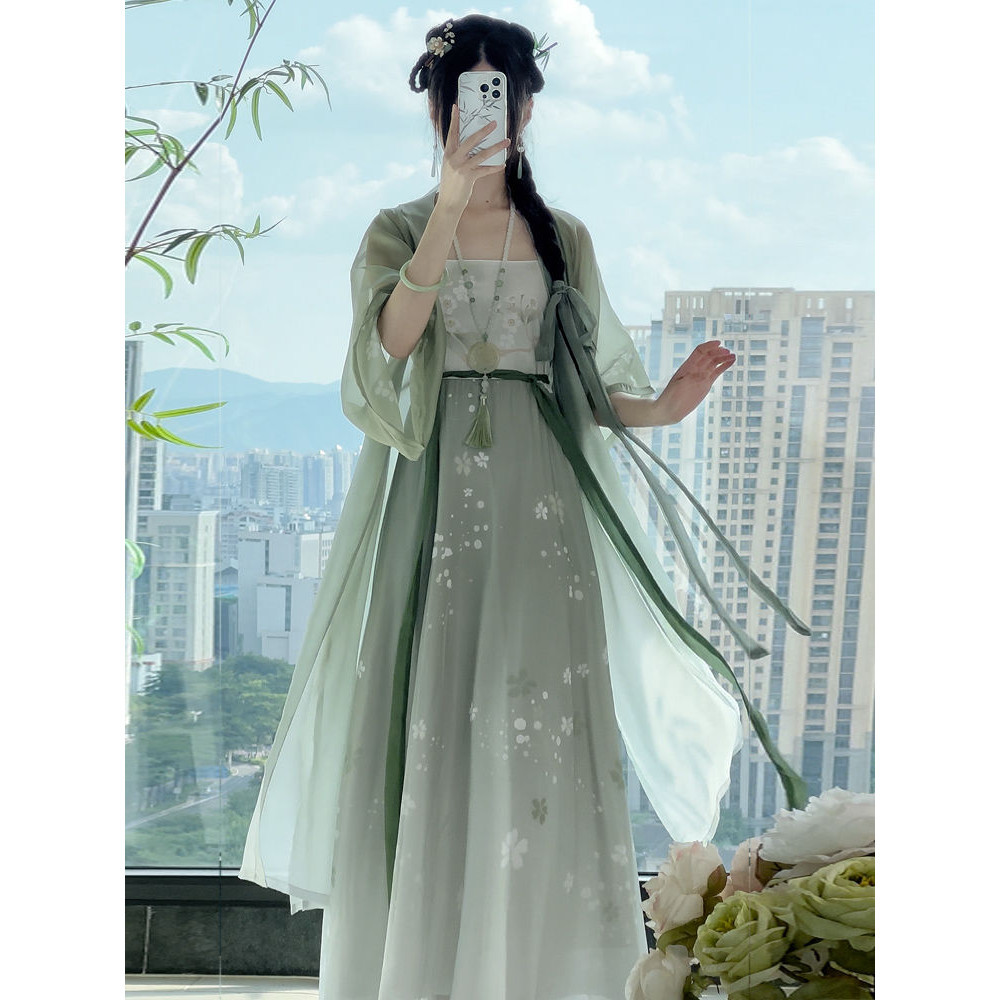 【mlq010.th】 新款汉服长干寺吊带裙女春夏秋新款新汉元 【0912VySA966gR】