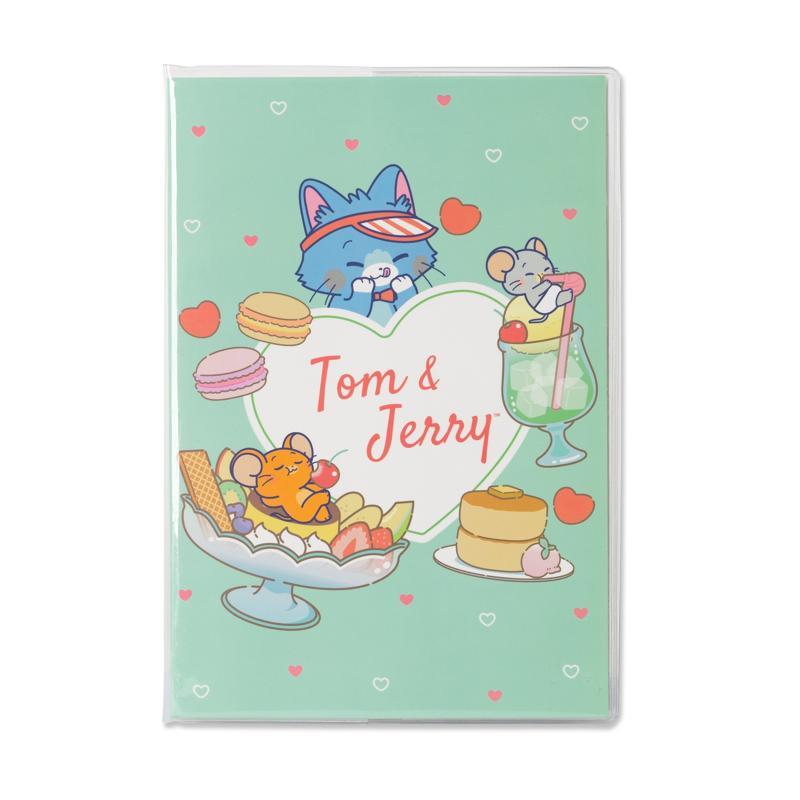 TOM AND JERRY GOKKO สมุดสันกาว A5 สีเขียว 50 แผ่น