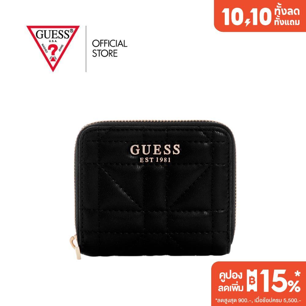 GUESS محفظة EDITA صغيرة بسحاب دائري — أسود — صورة 2