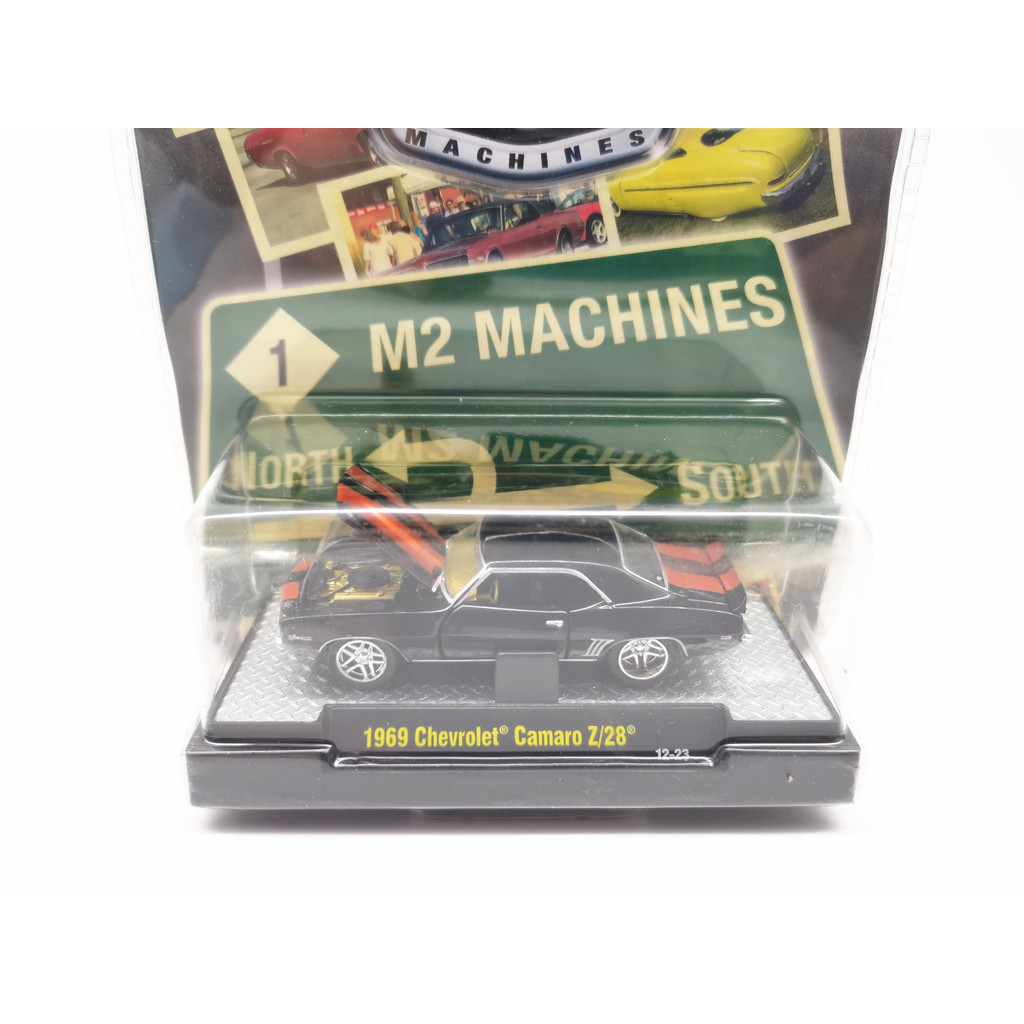 M2 1/64 Chevrolet Camero CAMARO Z/28 1969 โมเดลรถอัลลอย