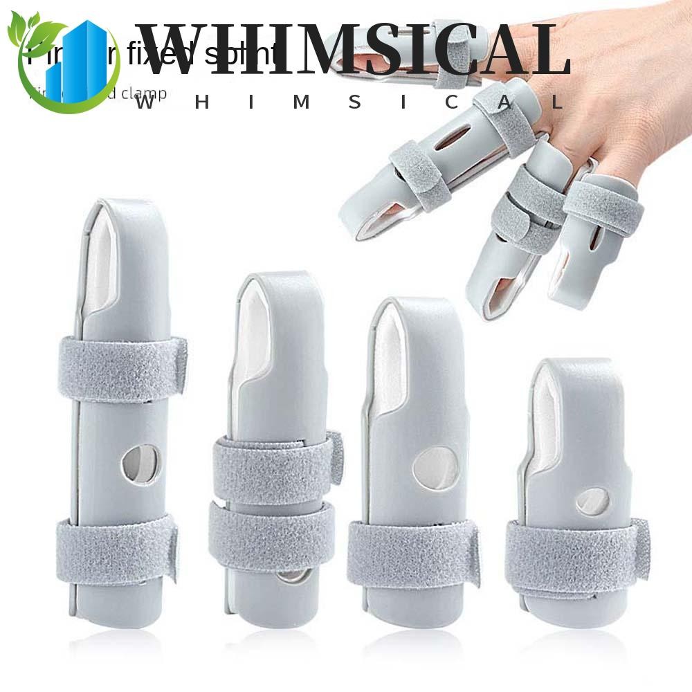 WHIMSICAL Finger Splint, Finger Care เครื่องมือ Fix Strap Protector Fixed Finger Cots,ปรับ Joint Stabilizer Thumb การบาดเจ็บยืดนิ้วมือแก้ไขรั้งผู้ชาย/ผู้หญิง