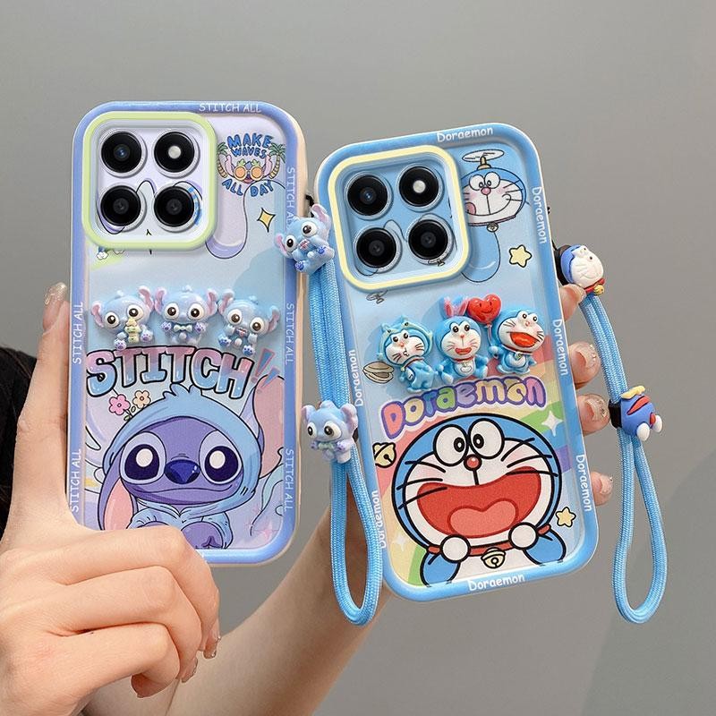 ปลอกเหมาะสําหรับ Honor X7c 4G, X7c 5G, ALT-LX2, ALT-NX1 เคสโทรศัพท์ตุ๊กตา 3D การ์ตูน, ฝาครอบป้องกันส