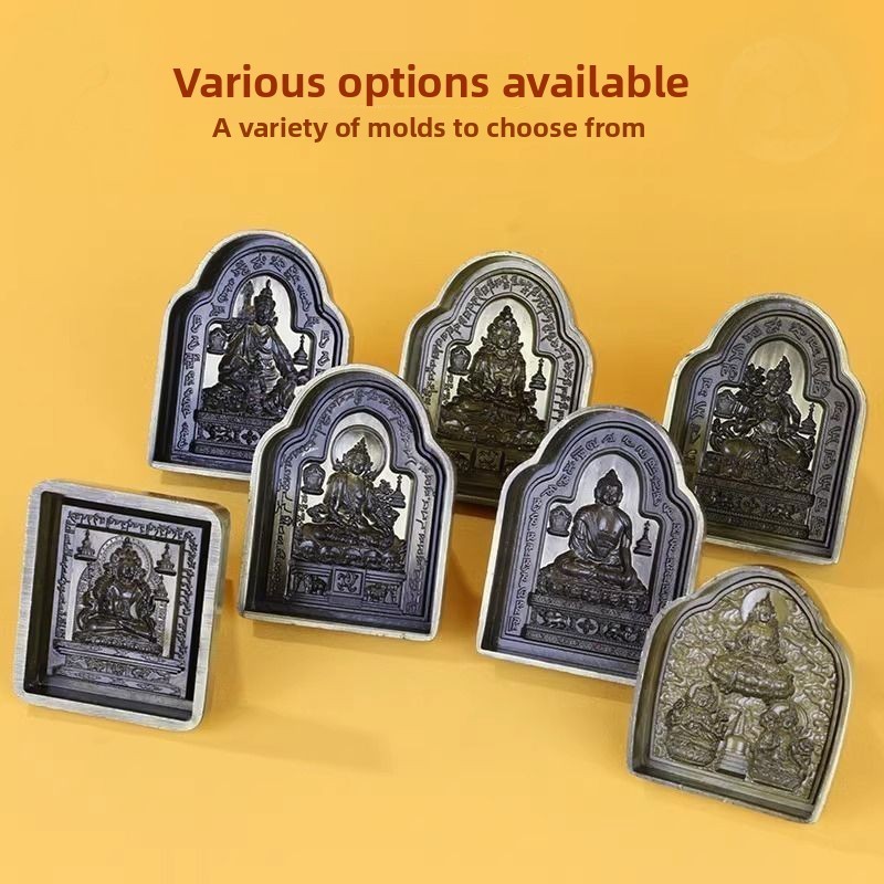 Alloy Eraser Mold Shakyamuni Ksitigarbha Padmasambhava Guru Rinpoche Green Tara Longevity Three Deit