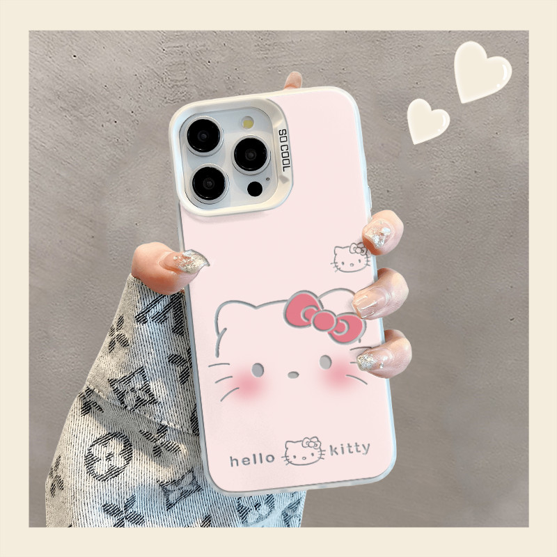 Hellokitty สีชมพูปลอกสําหรับOppo A58 A11X A5 A2 A55 A53S A57 A16 ค้นหากรณีX5 X6 X7 X8 PRO V23 11 10 