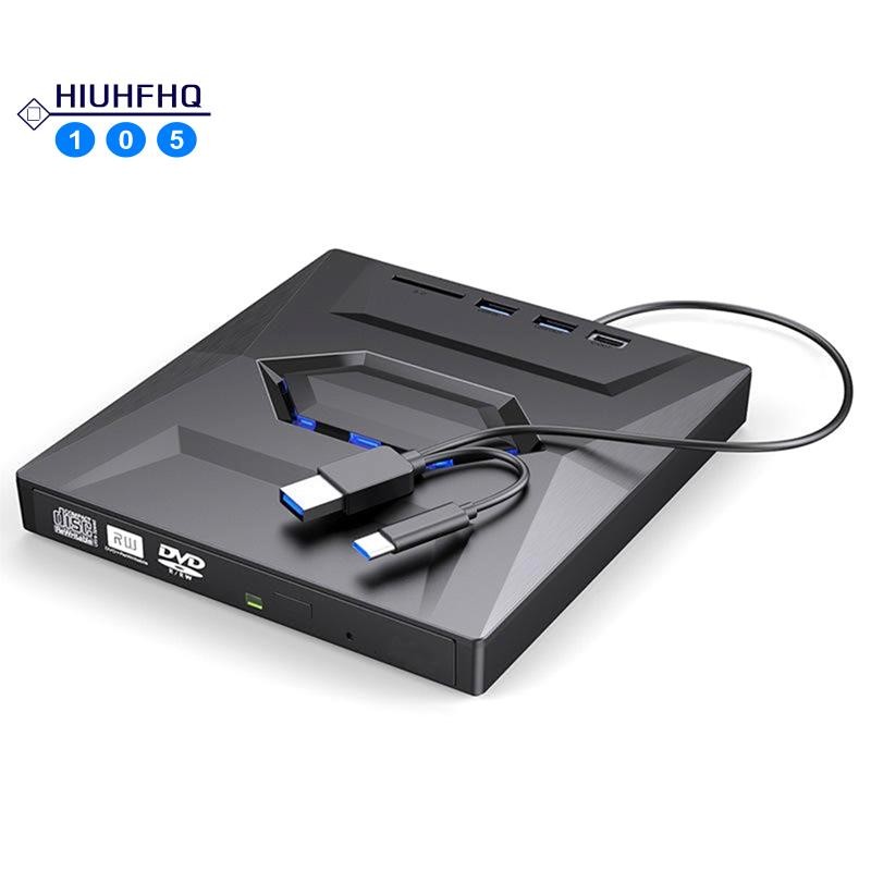 Hiuhfhq106External CD Burner DVD Burner Driver U Disk Driver SD Card