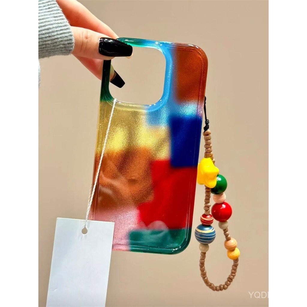 เคสโทรศัพท์ เหมาะสําหรับ iPhone 7 8 X XS XR XSMAX 11 12 13 14 15 16 Pro max Plus Splicing บล็อกสี + 