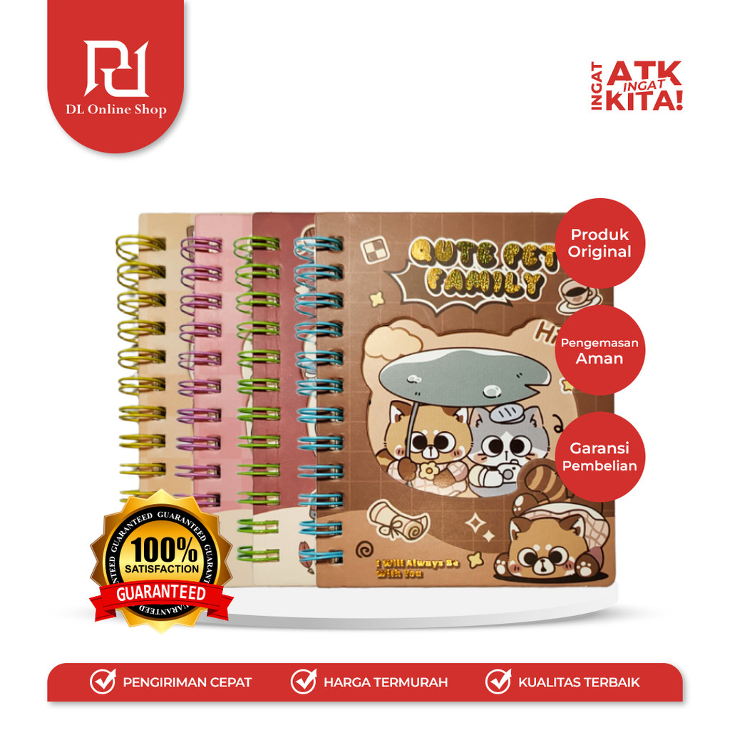 DEPAI DIARY QUTE PET FAMILY 888-40 (1PC)