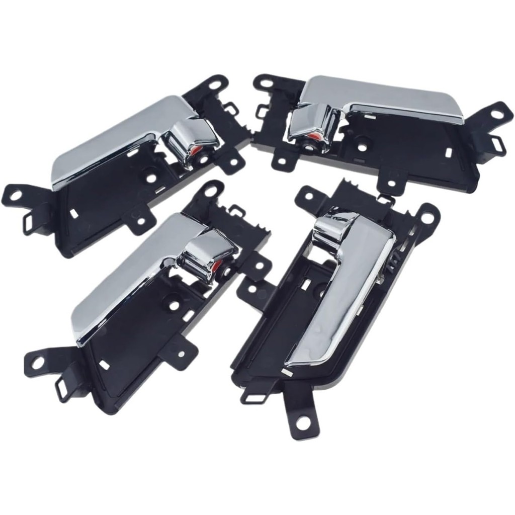 4PCS Chrome ภายในภายในประตูซ้ายขวา LH RH Fit สําหรับ Kia Borrego/Mohave 2007-2015 82620-2J000,82610-