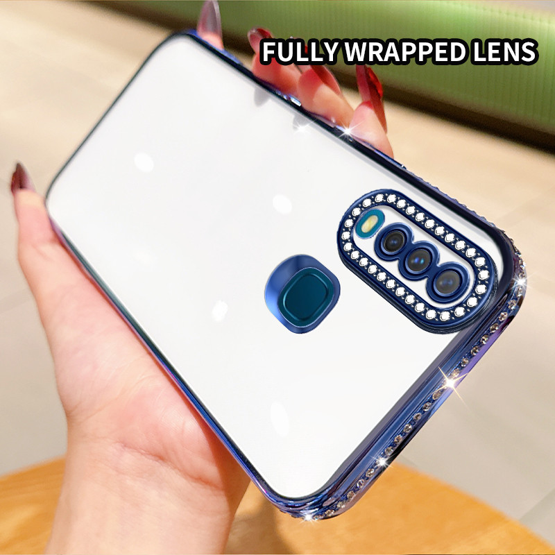 Vivo Y17(2019) Y12 Y15 U3X V1928A, V1928TU10 Y3S V1901A, V1901T Light Luxury Crystal Clear เคสโทรศัพ