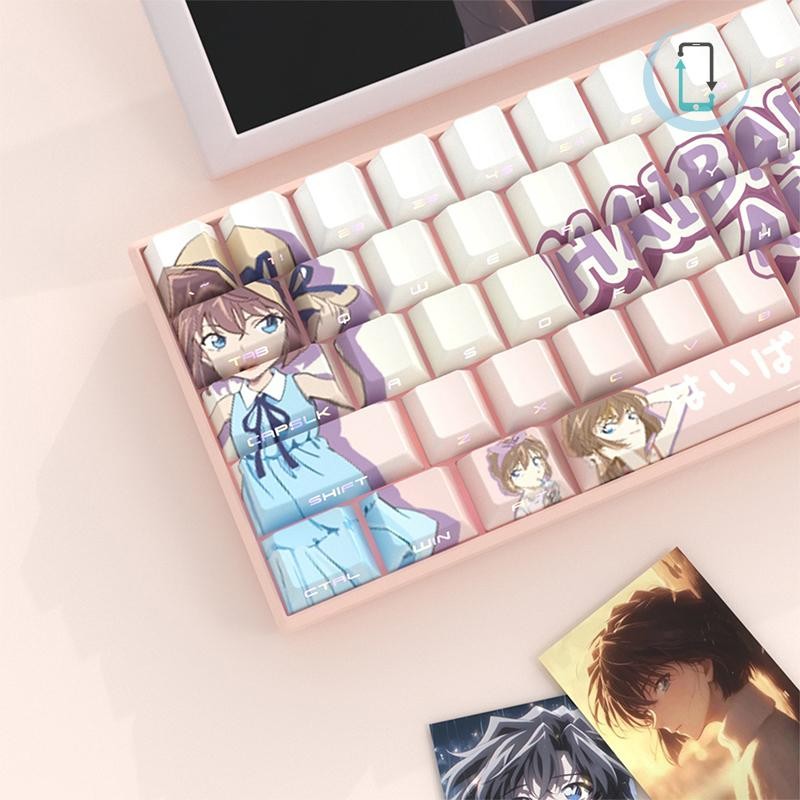 [AT] 74 คีย์อะนิเมะ Anita Hailey Keycaps สไตล์การ์ตูนคีย์บอร์ด Key Caps สําหรับ 61/68 Wotting Ez63 A
