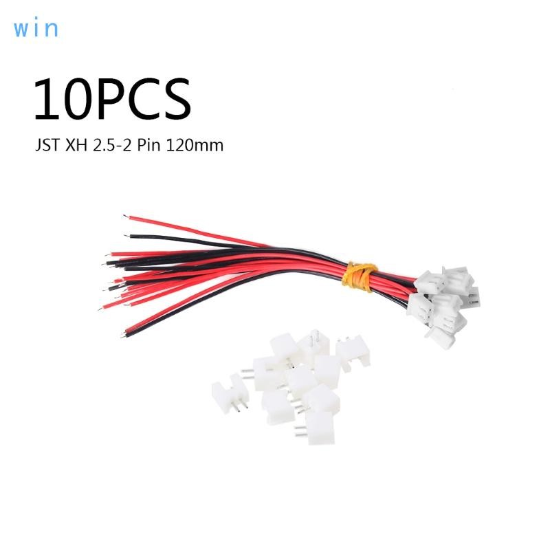 Win 10Pack Mini JST-XH 2 54 มม.Pitch 26AWG JST XHB2 54 มม.ชายสายเชื่อมต่อและซ็อกเก็ตหญิง