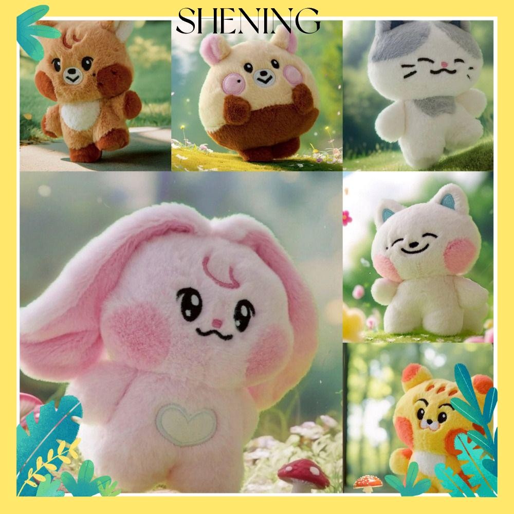 SHENING Won ของเล่นตุ๊กตาหนุ่ม, ผ้าฝ้ายการ์ตูน Ive ตุ๊กตาตุ๊กตา, Kpop Ive รูป Plushies อุปกรณ์ต่อพ่ว