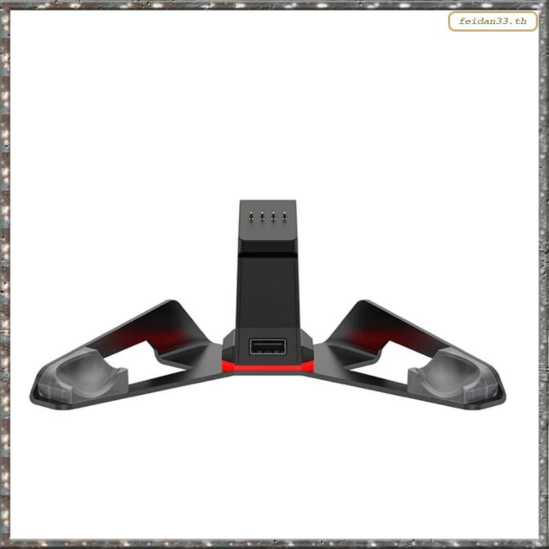 [LHY] ตัวควบคุมพร้อมแท่นชาร์จไฟแสดงสถานะ RGB สําหรับสําหรับ Cyclone 2 Gamepad แท่นชาร์จอุปกรณ์เสริมส