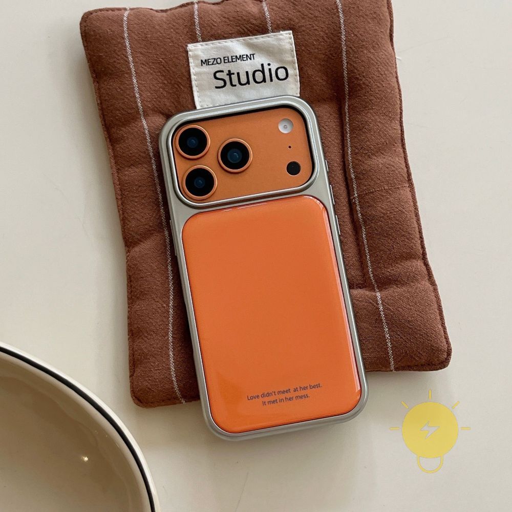 For เคสไอโฟน Premium TPU Orange เคส Phone Case For iPhone 17 Pro Max 16 15 14 13 Cover  Aesthetic Korean Cute