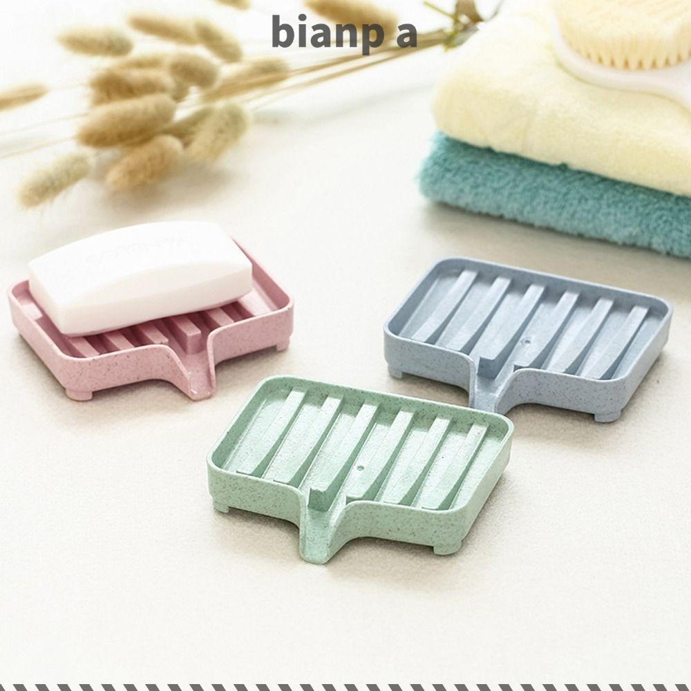 จานสบู่ BIANPA ทําความสะอาดง่ายช่วยให้สบู่แห้งที่วางสบู่,คุณภาพสูง PP Self Draining สบู่ท่อระบายน้ําห้องครัว