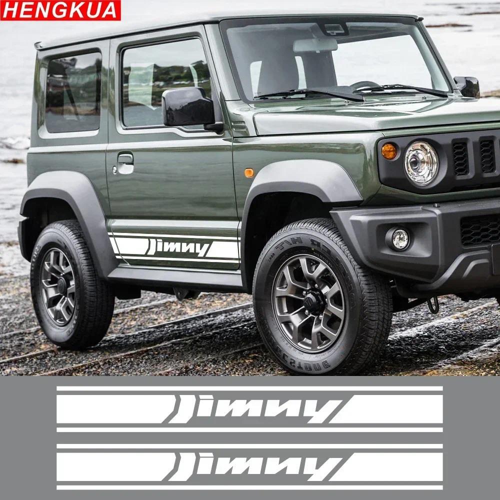 สติ๊กเกอร์ไวนิลด้านข้างประตูรถ Suzuki Jimny, 4x4, Off-road, JB43, JB64, JB74, J11, RC, แถบ, รูปลอก, 