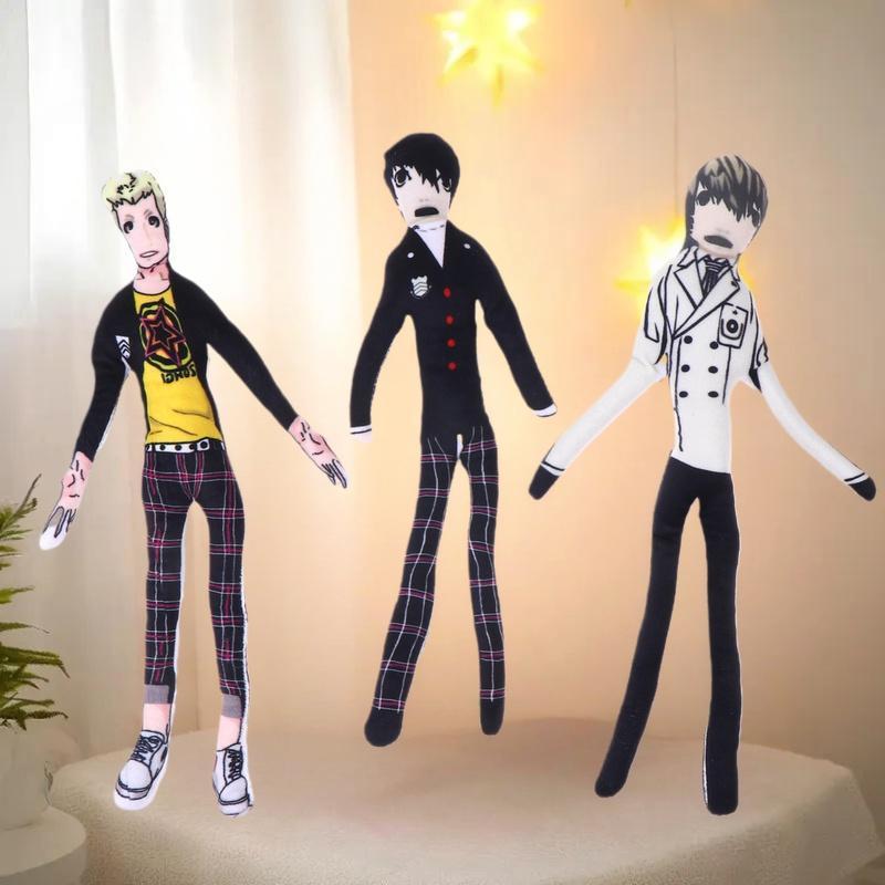 BlowGentlyWind เกม Persona Cosplay ตุ๊กตา Ammiya Ren Ryuji Sakamoto Akechi Goro คอสเพลย์ตุ๊กตาผ้าฝ้า