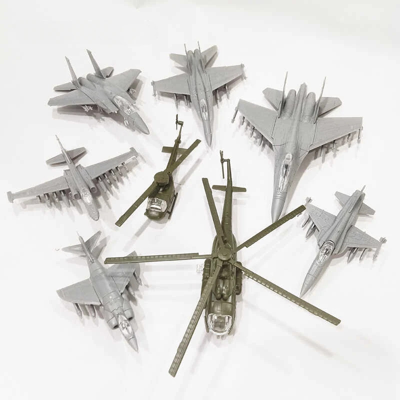 1/144 ประกอบ Fighter US F-18 F-15 SU-25 MI-8 เฮลิคอปเตอร์จีน J16 คลาสสิกเครื่องบินรุ่นของเล่นรวบรวมเ