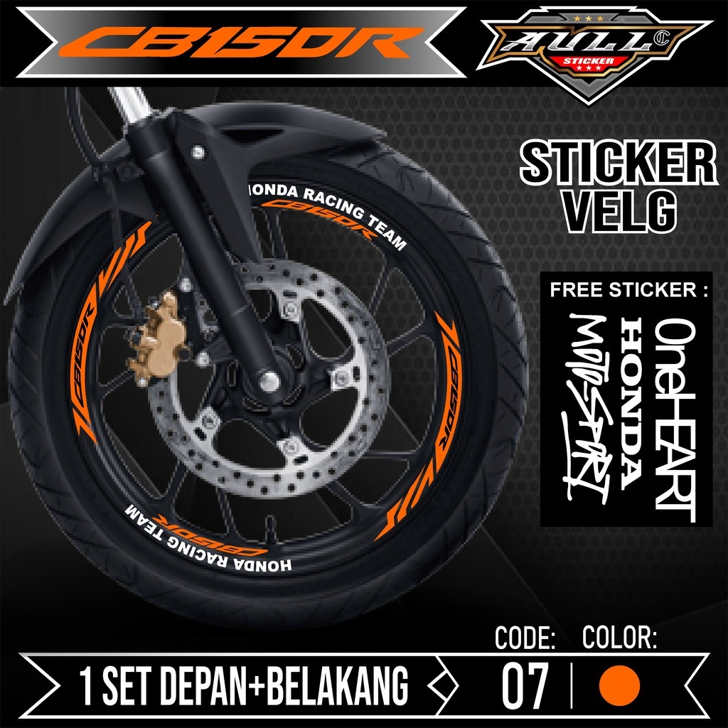 สติ๊กเกอร์ตัด Velg CB 150R - อุปกรณ์สติ๊กเกอร์ตัดรายการสติ๊กเกอร์ Velg Motor Honda CB 150R CB 150 R 