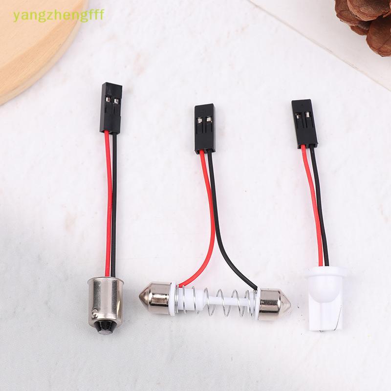 [yangzhengfff] อะแดปเตอร์ 10 ชิ้นสําหรับไฟรถยนต์แผง Led หยุดโคมไฟภายในรถโดมหลอดไฟ T10 BA9S T4W Festo