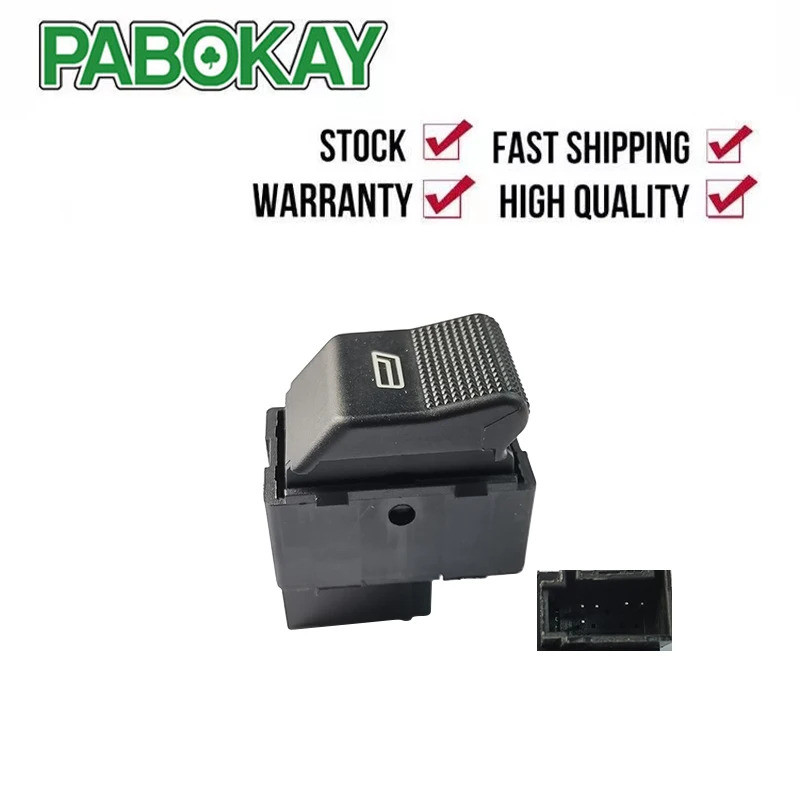 ไฟฟ้าหน้าต่างปุ่มสวิทช์สําหรับ VW Hatchback LUPO 6X1 โปโล 6N2 6E1 ที่นั่ง Ibiza ที่นั่ง Cordoba 6K2 