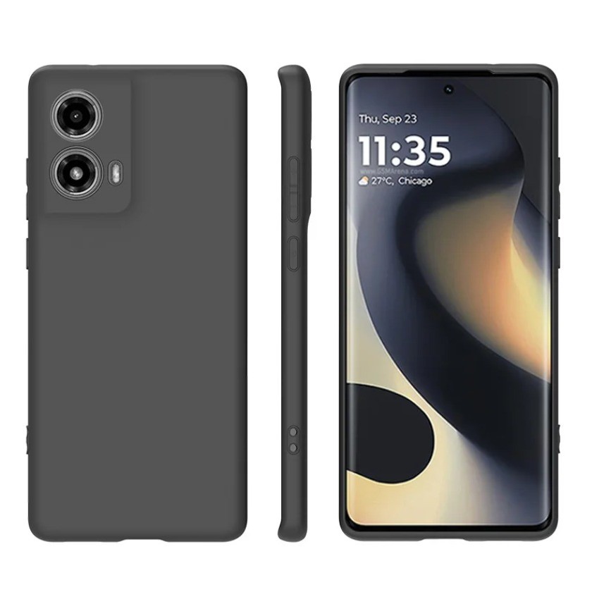 สําหรับ Moto G85 5G กรณี G 85 TPU นุ่มสีดํา Slim Matte ซิลิโคนสําหรับ Motorola Moto G85 ปกหลัง MotoG