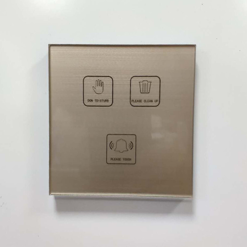 โรงแรมบ้านอิเล็กทรอนิกส์จํานวนประตูจอแสดงผลสมาร์ท Touch Doorbell Switch 86 อย่า Disturb Clean Hotel 