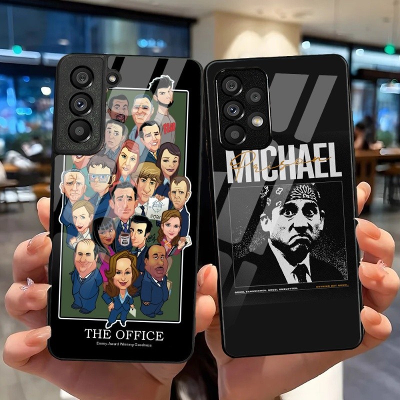 SAMSUNG สํานักงานทีวีกระจกนิรภัยเคสโทรศัพท์สําหรับSamsung Galaxy S9 Plus S10 S10e S20 FE S20 Plus S2