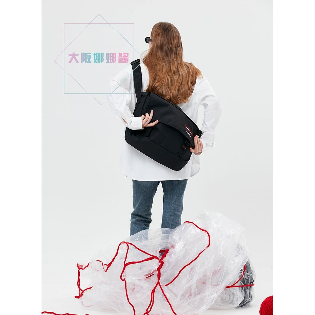 กระเป๋าสะพาย Daigou kirsh ของแท้เกาหลี DELEGATE สีดําซิปกระเป๋าสะพายผู้หญิง