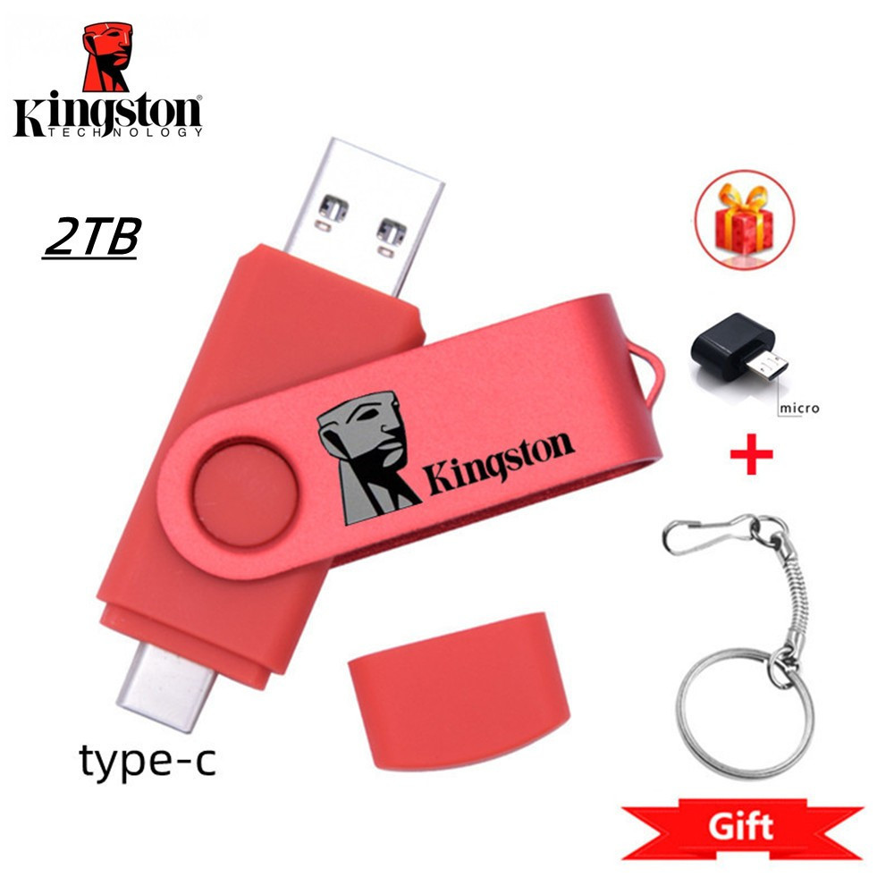 2TB แฟลชไดรฟ์ 3 ใน 1 OTG USB ประเภท C/Micro แฟลชไดรฟ์ 1TB 512gb 256gb Pendrive ไดรฟ์ปากกาความเร็วสูงสําหรับ Android IP 15 16 โทรศัพท์