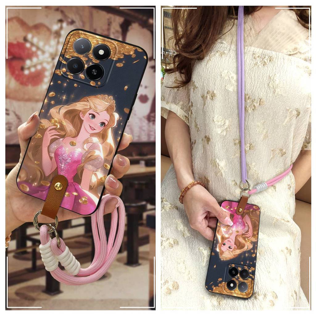 ดิจิตอลรุ่น Q Huawei Honor X5b/X5b Plus/Play9A 4G เคสโทรศัพท์ผู้หญิงเรียบง่ายป้องกันฝุ่นการ์ตูนซิลิโ