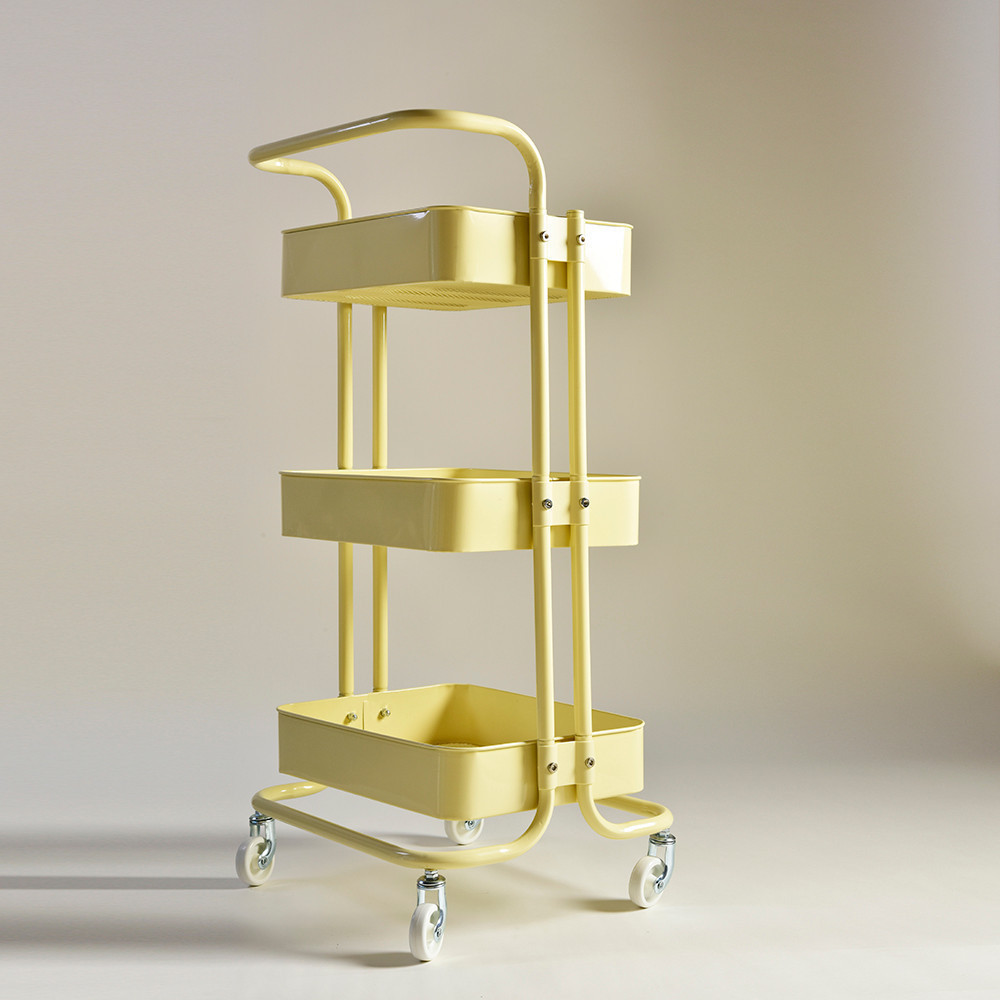Wonderful HOME รถเข็นพื้นห้องครัวหลายชั้นชั้นวางหนังสือมือถือ RASKOG Lasker ชั้นเก็บของมีล้อ