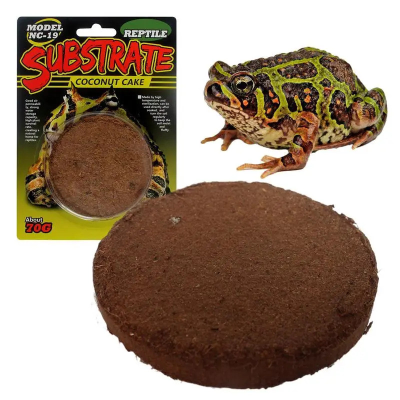 Compressed Coco Substrate สัตว์เลื้อยคลาน Habitat ผ้าปูที่นอนจําลอง Coco Fiber Substrate Husk ผ้าปูท