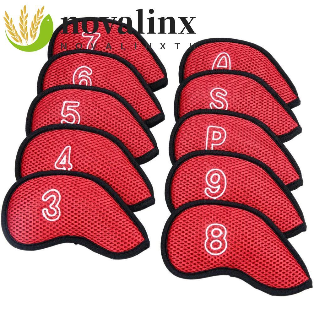 NOVALINX Golf Club Cover Meshy 10pcs Golf Head Cover Neoprene Protective Cover With Number Design 3,