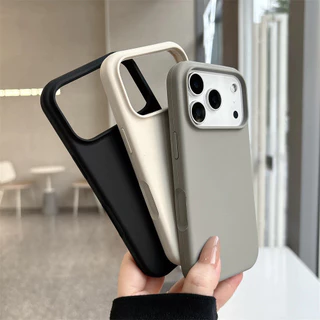 ซิลิโคนเหลวแม่เหล็กเคสโทรศัพท์ภายในสําหรับ ไอโฟน 17 16 มือโปร สูงสุด 17อากาศ 17 16 15 14 13 กันกระแทกป้องกันปลอก