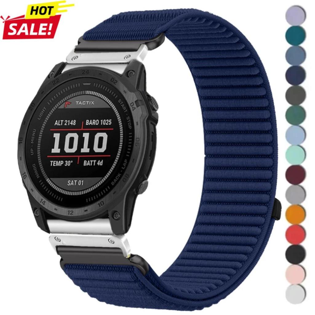 22/26 มม.ไนลอน Quick Fit Loop สําหรับ Garmin Fenix 8 Forerunner 970/570 Quatix 8 Tactix 8 51 มม.Breathable กีฬาสําหรับ Garmin 7X 7XPro Fenix 6X 6 5X 5X 5Plus Tactix7
