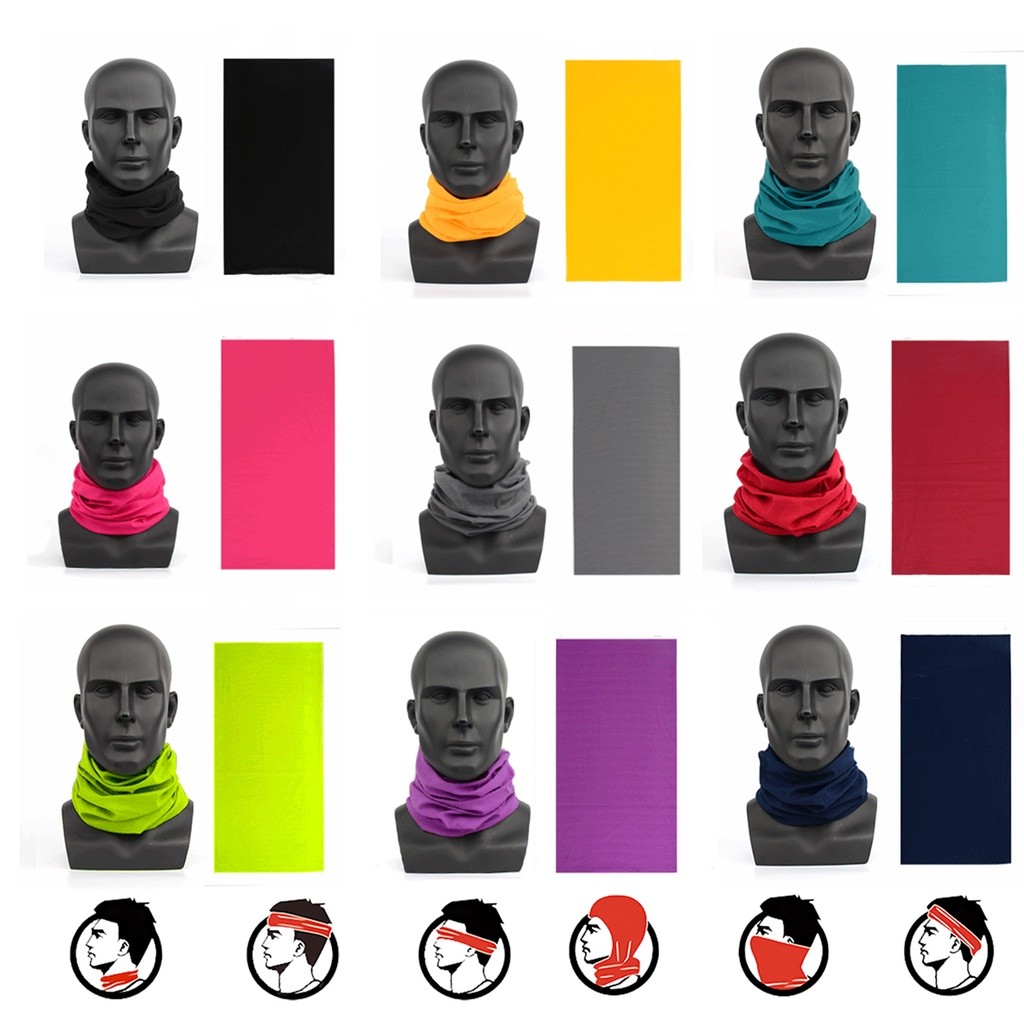 [ส่งเร็วไม่มีวันหยุด] ผ้าบัฟ ผ้าบัฟสีล้วน ผ้าอเนกประสงค์ กันฝุ่น กันลม กันแดด ผ้าคาดผม ผ้าปิดหน้ากันแดด