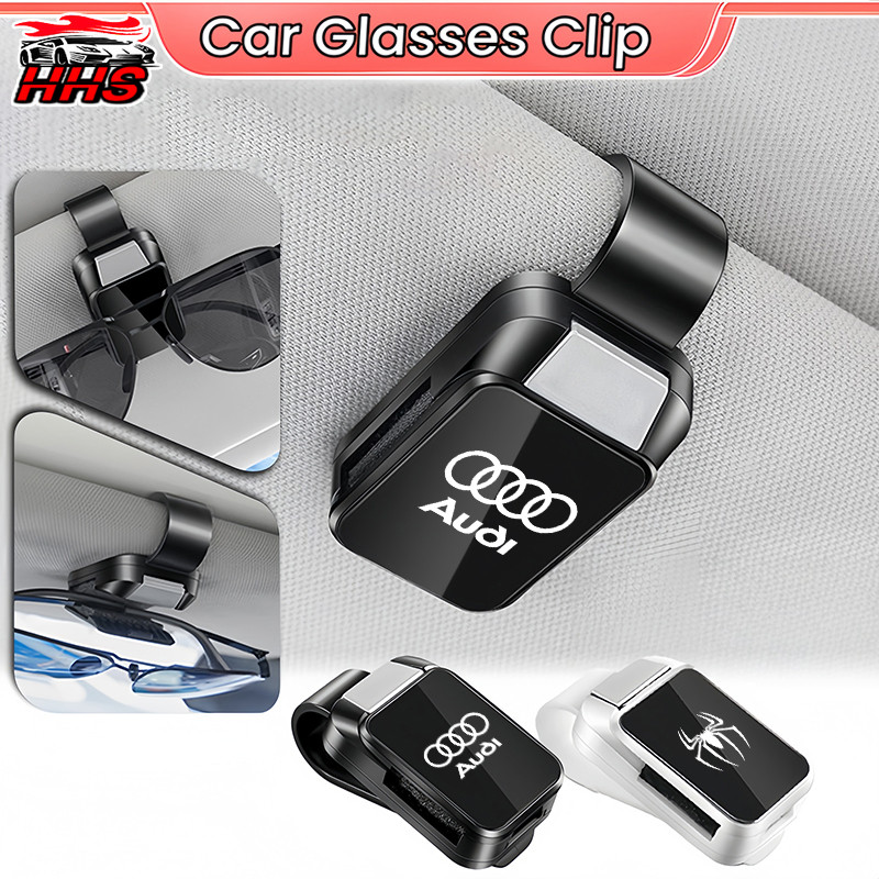 Audi Universal รถแว่นตากันแดดคลิป ABS Multi-functional ตั๋วแว่นตาผู้ถือรถอุปกรณ์เสริมสําหรับ Audi A3