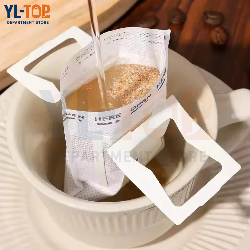 ถุงกาแฟดริป 50 ซอง (ใช้ครั้งเดียว) - แบบหูแขวน กรอง - เหมาะสำหรับแก้วทุกประเภท CF20