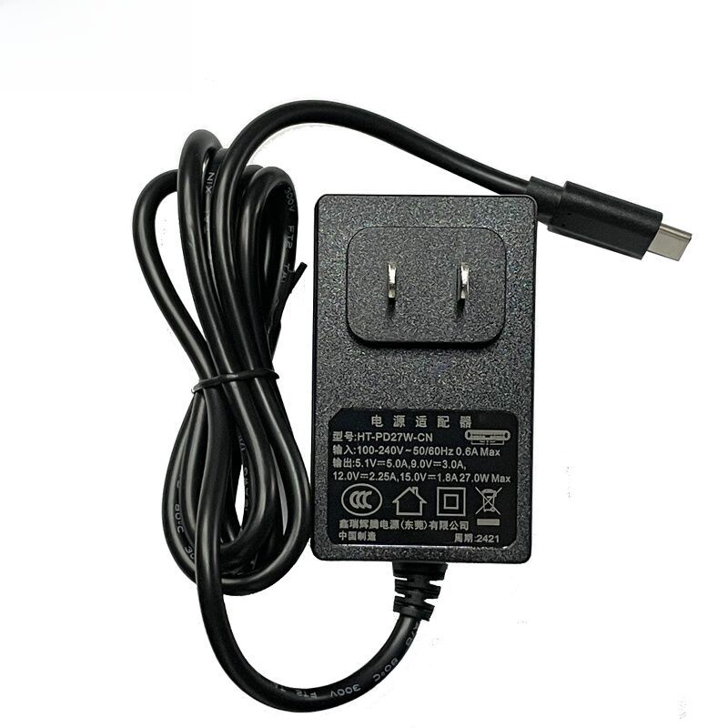 Raspberry Pi 5 Power Adapter 5.1V 5A PD Charger 27W Type-C National Standard Certification Cherry Pi