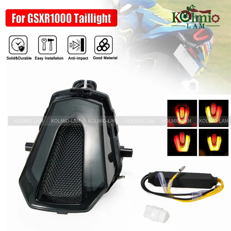 ไฟท้ายรถจักรยานยนต์ Fit สําหรับ 2017 - 2023 GSXR1000 GSXR 1000 ไฟท้ายแบบรวม GSX-R1000 L7 L8 L9 L20 K